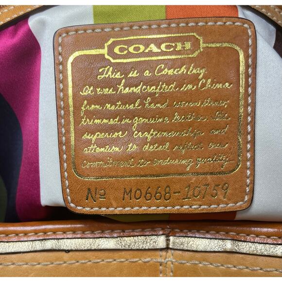 Y2K Coach 10759 Limited Edition Lily Straw Basket Bag - Picture 14 of 15